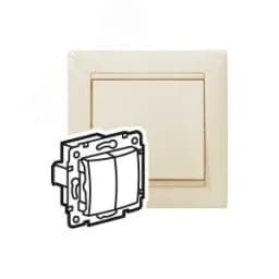 VALENA Переключатель двухклавишный на два направления в рамку слоновая кость 695604 LEGRAND