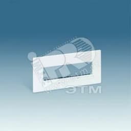 Накладка с суппортом однорядная на 4 широких или 8 узких модулей, S27C, белый