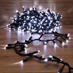 Гирлянда Кластер NeonNight 10 м черный каучук IP67 400 LED белый 315265