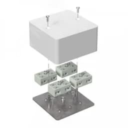 Коробка огнестойкая разветвительная для кабель-канала 40-0460-FR6.0-4-8-Р Е15-Е60 85х85х45 40-0460-FR6.0-4-8-Р Промрукав