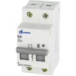 Выключатель автоматический двухполюсный 32A С ВА47-063Про 4.5kA