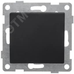 Выключатель самовозвратный Bravo 1кл, механизм, 10А, 250В, графит