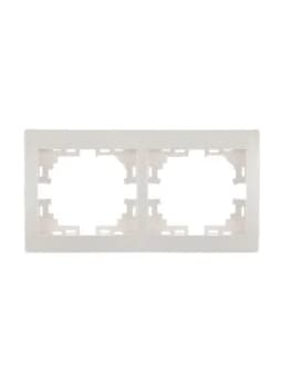 Рамка 2-м Mira горизонт. бел. LEZARD 701-0200-147