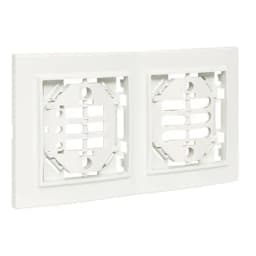 Минск Рамка 2-местная вертикальная белая EKF Basic