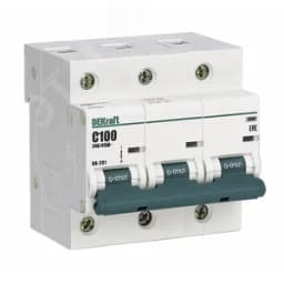 Выключатель автоматический трехполюсный 125А C ВА-201 10кА