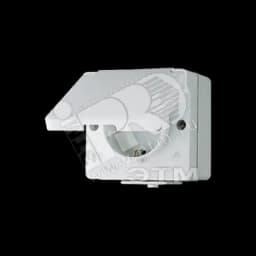 Розетка штепсельная SCHUKO накладная 16A 250V IP44