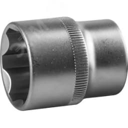 Торцовая головка "Мастер" (1/2"), Cr-V, SUPER LOCK, хроматированное покрытие, 24 мм