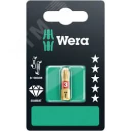 Бита биторсионная 851/1 BDC PH SB алмазное покрытие хвостовик 1/4 C 6.3 PH 3X25 мм с держателем-еврослот