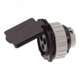 Розетка встраиваемая 16А/230V/1P+N+E/IP44 черная