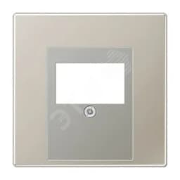 Накладка для USB розетки (ТАЕ гнезда)  Серия LS990  Материал- металл  Цвет- благородная сталь JUNG