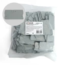 LD560140 Торцевая заглушка для ЗНИ LD552 4 мм² JXB ST 4 серый STEKKER 39984