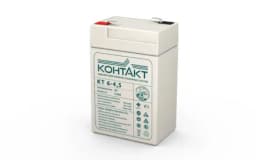Аккумулятор (батарея) Контакт КТ 6-4,5 (6В 4,5Ач / 6V 4,5AH)