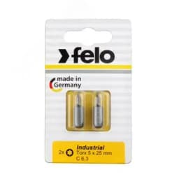 Бита серии Industrial TX 5х25, 2шт на блистере Felo