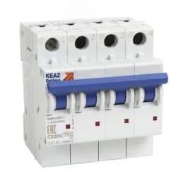 Выключатель автоматический модульный OptiDin BM63-4B20-DC-УХЛ3 (Новый)