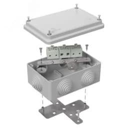 Коробка огнестойкая для о/п 40-0300-FR2.5-8 Е15-Е120 RAL7035 100х100х50 (14 шт/кор)