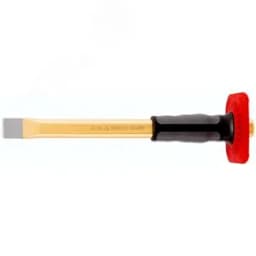 Зубило плоское DIN 6453 с протектором, ширина резца 25 мм, (23X13)X250 мм, плоско-овальный профиль, полировка