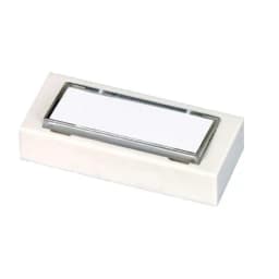 Кнопка звонка 250В 1А с табличкой для надписи бел. Тритон Т-01-1А-250В