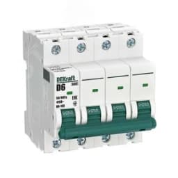 Выключатель автоматический 4Р 6А х-ка D ВА-103 6кА