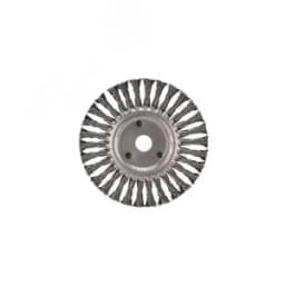 Щетка дисковая для УШМ, крученая стальная проволока, 175мм, отв. 22,23мм