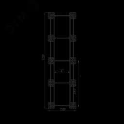 Опорная конструкция для установки оборудования TECHNORAPTOR FOOT 1200х5000 тип 1 КМ-профиль