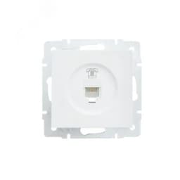 VESNA Розетка телефонная евро белая