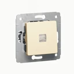 CARIVA Выключатель с подсветкой 10А слоновая кость 695901 Legrand Euro