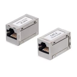 Проходной адаптер Cabeus CA-8p8c-C6-SH (RJ45-RJ45, CAT.6, FTP) (9678c)