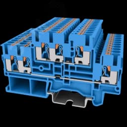 Клемма TP 2-уровневая, сечение 2,5 мм. кв., синяя