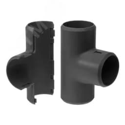 Тройник разборный черный д16 (70шт/700шт уп/кор) Промрукав