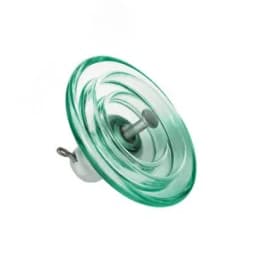 Изолятор стеклянный линейный подвесной ПС120Б V-образный замок ЮАИЗ