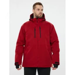 Куртка демисезонная утеплённая влагонепроницаемая MILTON2 из полиэстера и эластана, красная, размер S