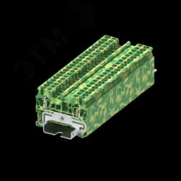 Клемма TC 1-1 земля сечение 2,5 мм. кв., желто-зеленая