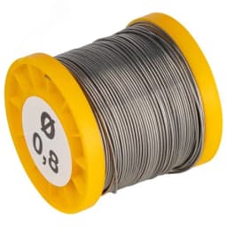 Припой с канифолью для пайки ПОС 61 трубка d 0.8 мм, катушка 200 гр Б0061080 ЭРА