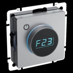 BRITE Термостат электронный с индикацией ТС10-1-БрС сталь IEK