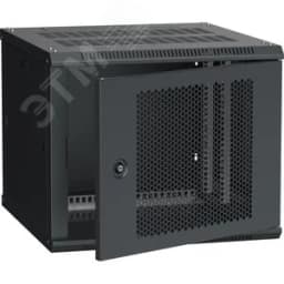 Шкаф LINEA W 6U 600x600 мм дверь перфорированная RAL9005 ITK