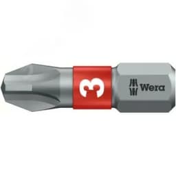 Бита биторсионная 851/1 BTZ PH вязкая твердость хвостовик 1/4 C 6.3 PH 3X25 мм WERA