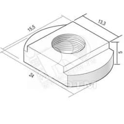 Гайка фасонная для несущего профиля GM8 Вергокан Россия