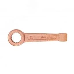 Ключ накидной односторонний ударный 24 омедненный Hortz