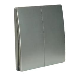 Выключатель беспроводной FERON TM92 SMART 7мВт IP65 двухклавишный серебро 51030