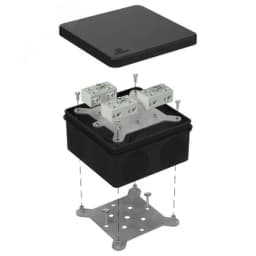 Коробка огнестойкая для о/п 40-0210-FR2.5-6 Е15-Е120 RAL9005 80х80х40 Промрукав