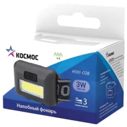 Фонарь светодиодный налобный компактный 3Вт COB КОСМОС KOC-H101-COB