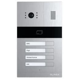 Многоабонентская вызывная панель на 4 абонента (встр.контроллер+считыватель) MA-04CRHD Slinex