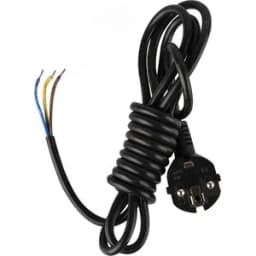 Шнур сетевой с вилкой ПВС 3х1,5-81 черный 2,0 м 99928144 УПП-5 ВОС г.СПб