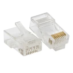 Коннектор RJ-45 TERACOM PRO неэкранированный 8P8C 30мкд Cat.6 универсальный (упак.20шт) EKF