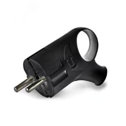 Евровилка угловая с ушком черная А0112 Универсал