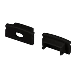 Заглушка LINE1708 BLACK с отверстием Arlight Пластик 040315