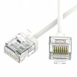 Патч-корд неэкранированный Ultra SLIM CAT6 U/UTP 4х2, 32 AWG, LSZH, белый, 3м DKC
