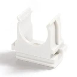 Крепёж-клипса для труб Полистирол белая д20