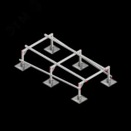 Опорная конструкция для установки оборудования TECHNORAPTOR STEELFOOT 1000х2000 тип 2 КМ-профиль