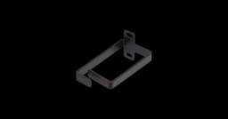 Кольцо для вертикальной разводки кабельных линий, 80 мм, металлическое, черное NIKOMAX NMC-OV800-BK